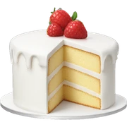 white cake sticker
