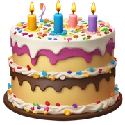 birthday cake sticker