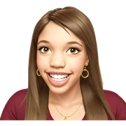 smiling girl with jewelry sticker