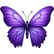 purple butterfly  sticker