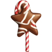 Christmas candy sticker