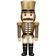 Beige Christmas nutcrackers sticker