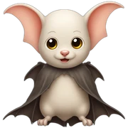 A bald bat sticker