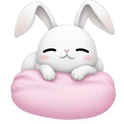 sleep bunny kawaii sticker