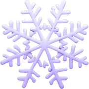 pastel purple snowflake  sticker