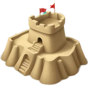 sand castle sticker