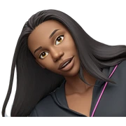 girl with earphones and confidence sticker