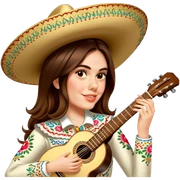 Mariachi Guitarist sticker