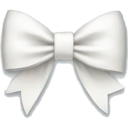 White bow sticker