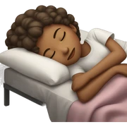 Girl sleeping sticker