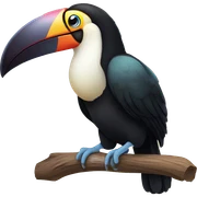 weird toucan asian exotic tropical bird sticker