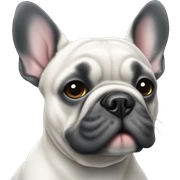 french bulldog blue fur sticker