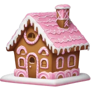 pink gingerbread house sticker