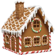 gingerbread house sticker