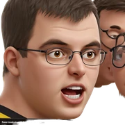 group of boys with glasses sticker