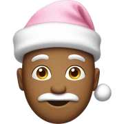 light pink santa hat sticker