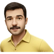 boy in yellow shirt outdoors sticker