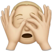 face palm face sticker