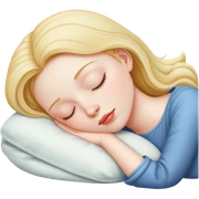 Girl sleeping  sticker