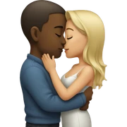 kissing sticker