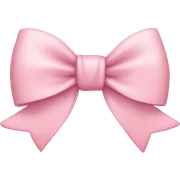 light pink bow sticker