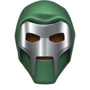 Doctor-doom with silver mask  sticker