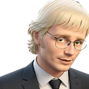 formal solo male in suit sticker