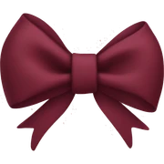 maroon bow sticker
