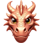 Rose gold dragon sticker