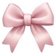 Light pink bow sticker