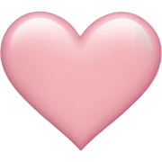 Light pink heart sticker