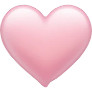 light pink heart sticker