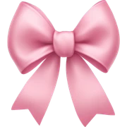 light pink ribbon bow sticker