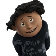 smiling boy in horror meme sticker