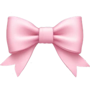 light pink bow on light pink bow sticker