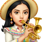 Mariachi Trumpet Player sticker