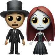 Jack and sally sticker