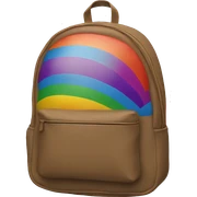 Rainbow backpack  sticker