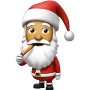 Santa using an ecig sticker