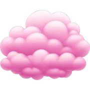 Pink clouds sticker