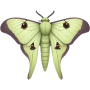 lunar moth sticker