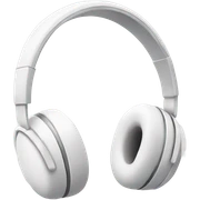 white headphones  sticker