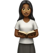 girl giving bible stud sticker