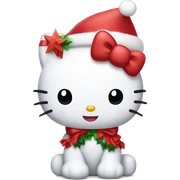 A hello kitty in navidad  sticker