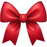 dark red bow sticker