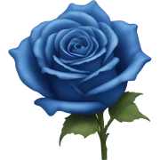 Blue rose sticker