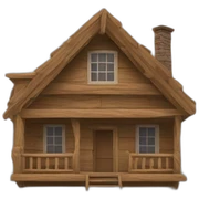 house of wood sticker