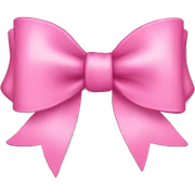 pink bow sticker