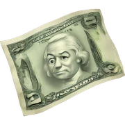 bank note sticker