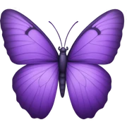 Purple butterfly sticker